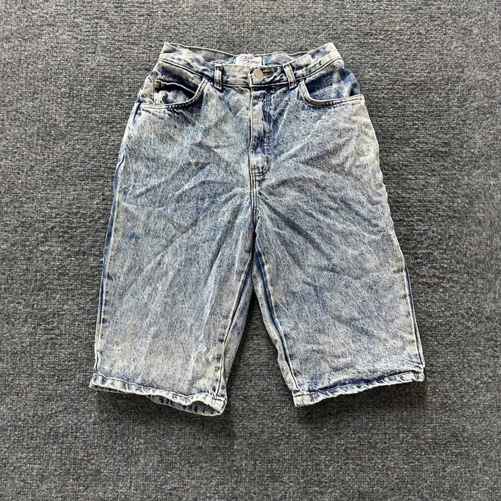 Dirty Dancing Shorts Womens Size 9/10 Blue Acid Wash Denim High Waisted Vintage